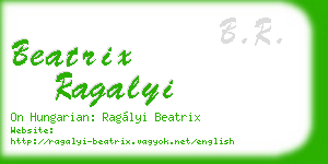 beatrix ragalyi business card
