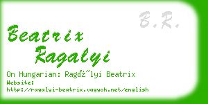 beatrix ragalyi business card